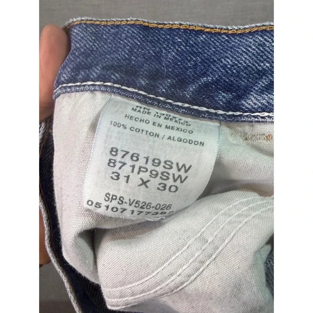 Rustler Straight Leg Jeans Mens 31x30 Blue Excellent Vintage Denim 87619SW - Picture 6 of 7